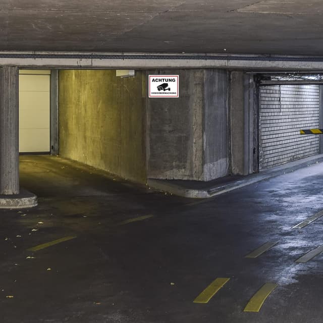 Detalle de STROBO 2x XXL „Achtung Videoüberwachung“-Schild (40 x 30 cm) aus Alu-Dibond, 3 mm