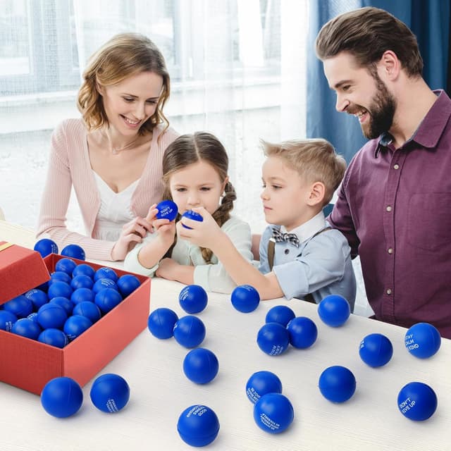 Detalle de SHQDD 100PCS motivational stress balls, 4 cm