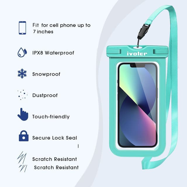 Detalle de ivoler Waterproof Pouch Bag 22 x 15.5 cm