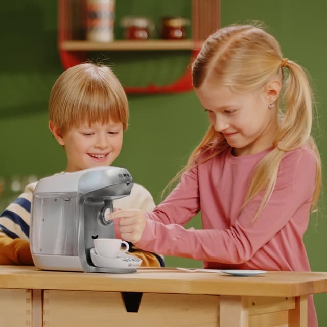 Detalle de Theo Klein 9231 Bosch TASSIMO Happy Kind-Kaffeemaschine mit Sound