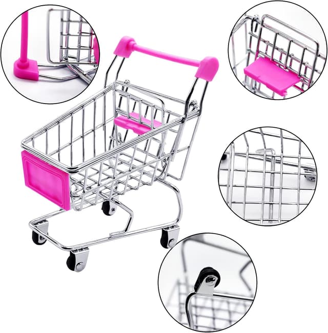 Thumbnail 4 de Yeelua Mini Shopping Trolley 2-piece desk tidy 🛒