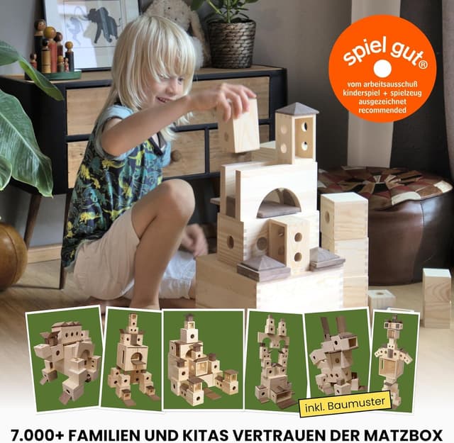 Thumbnail 5 de MATZBOX 36 Teile Holzbausteine