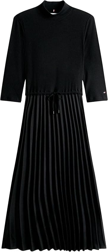 Thumbnail 4 de Tommy Hilfiger Vestido Slim Rib Midi L 95% viscosa