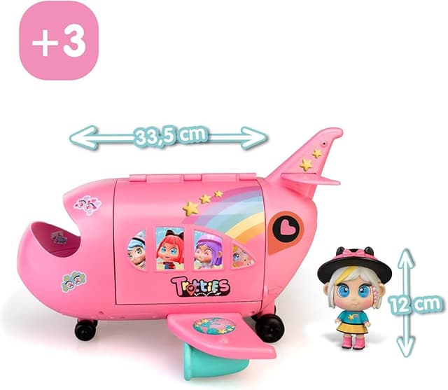 Detalle 2 de Famosa Trotties TFT12000 avión rosa 10 cm