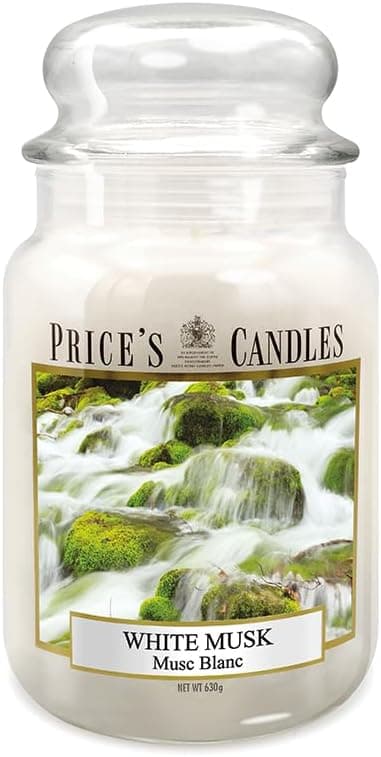 Imagen de Price's Grande bougie Musc blanc - parfum longue durée en OfertitasTOP