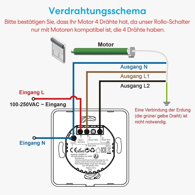 Thumbnail 6 de LoraTap Smart WiFi Rolladenschalter 80x80 mm