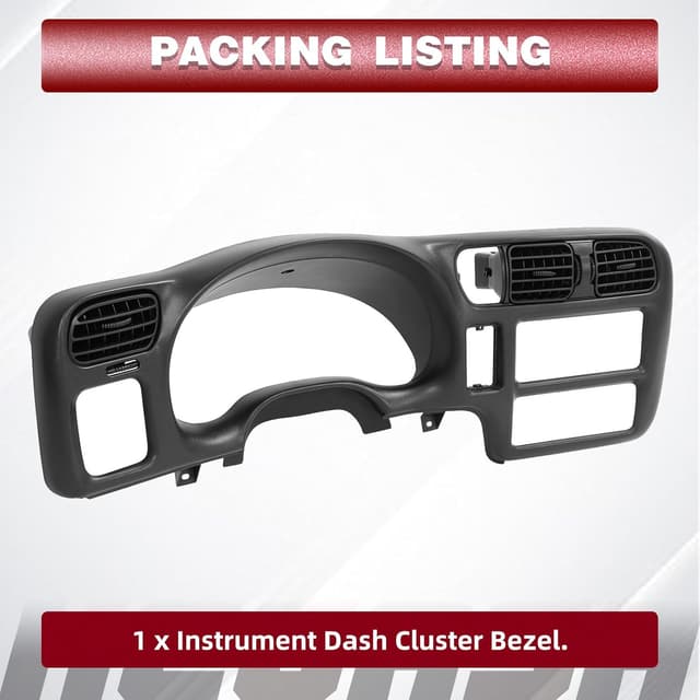 Detalle de HECASA Dash Trim Bezel Cover for 1998-2002 Chevy S10/Blazer & GMC Jimmy (Single Din)