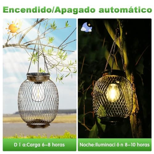 Detalle 2 de Farolillos Solares Collasis IP65 para Jardín 💡 (2 Piezas)