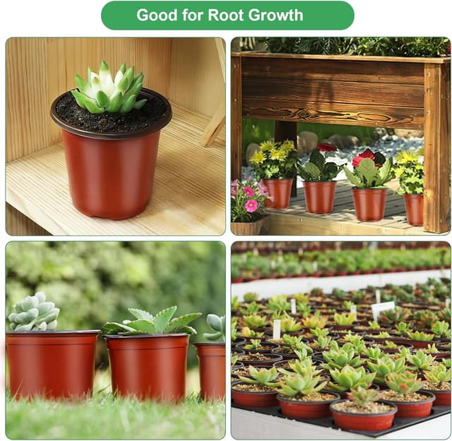 Thumbnail 5 de PEYOU 100Pcs Plant Pots 10cm reusable set