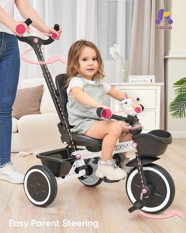 Thumbnail 2 de KRIDDO 7-in-1 Tricycle Stroller 18 Months 🚼