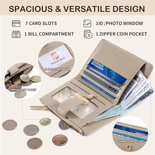 Thumbnail 2 de Pomelo Best Portefeuille Femme cuir avec fermeture éclair ⚙