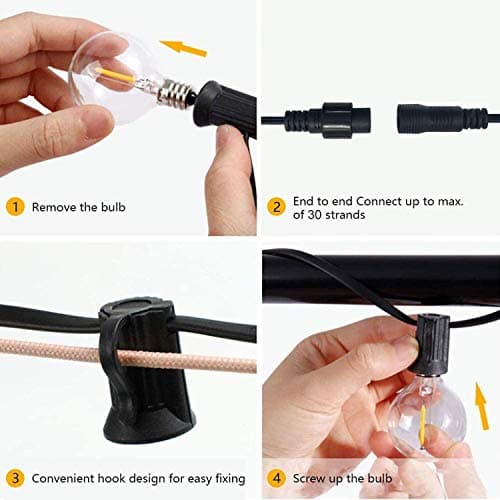 Thumbnail 3 de Svater Guirnaldas Luces Exterior 30m 💡 Impermeables IP45