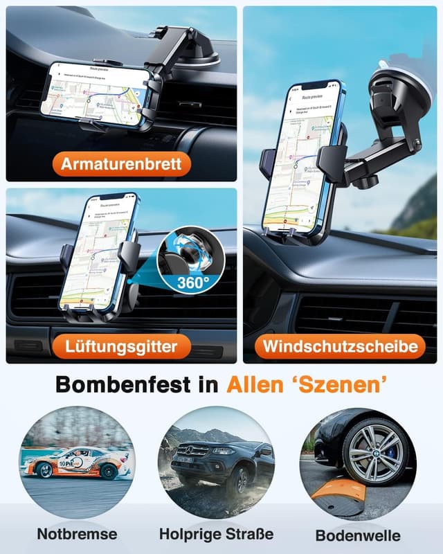 Thumbnail 6 de VANMASS Handyhalterung Auto 2026 – 4‑in‑1 Halterung