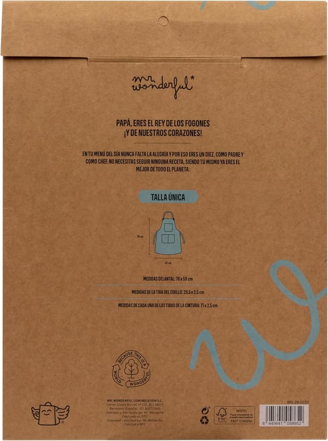 Thumbnail 4 de Mr. Wonderful Delantal Papá en la cocina 👨
