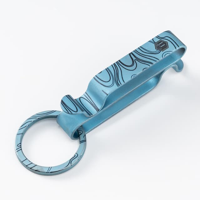 Detalle 2 de KeyUnity KM00 titanium keychain clip 0.45oz