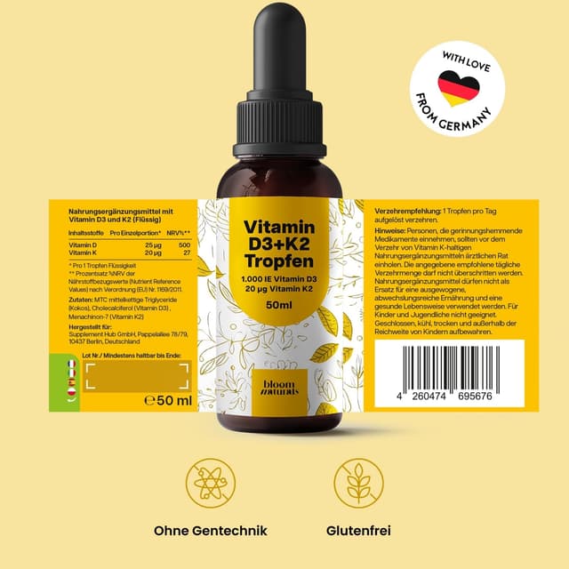 Thumbnail 5 de Vitamin D3 K2 Tropfen hochdosiert 50 ml