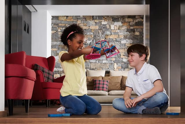 Thumbnail 4 de Geomag Glitter 60 pièces jeu magnétique 🧩