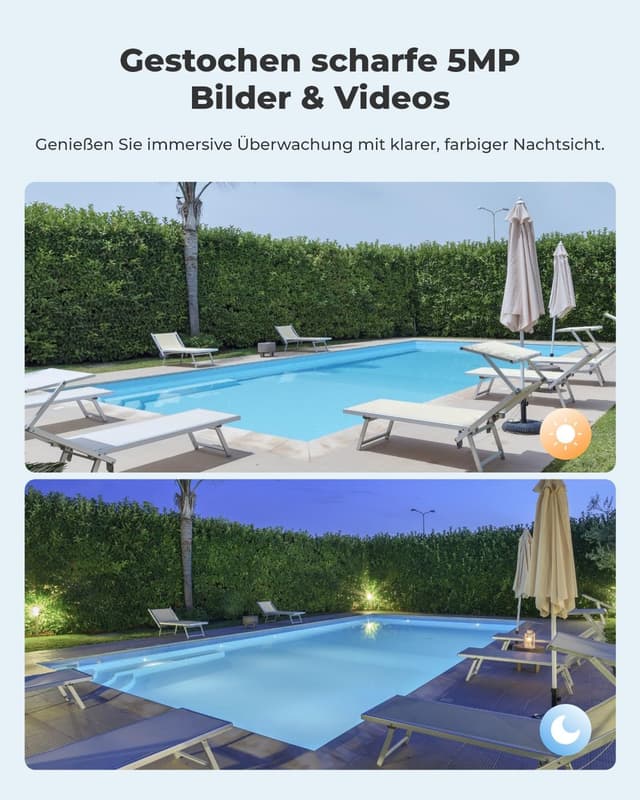 Detalle 2 de Reolink Argus PT+ Solar 5MP PTZ Kamera