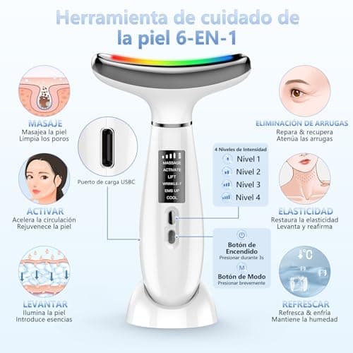 Thumbnail 1 de Masajeador Facial Eléctrico 6 Modos, Reafirma y Rejuvenece✨