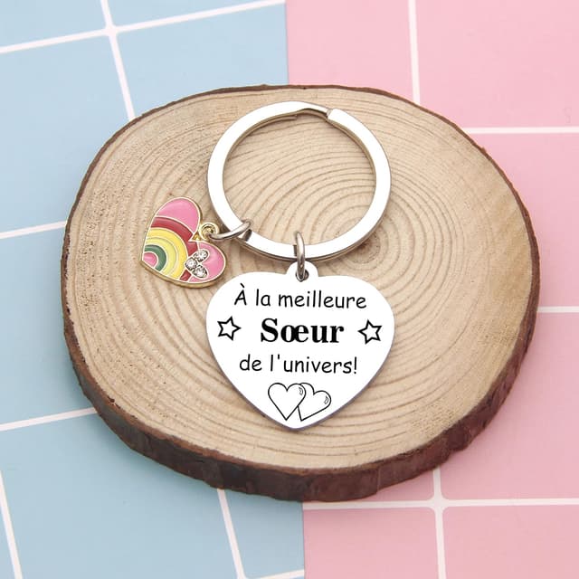 Detalle 2 de Porte-clés cadeau sœur ZYMGUO 3,0 cm