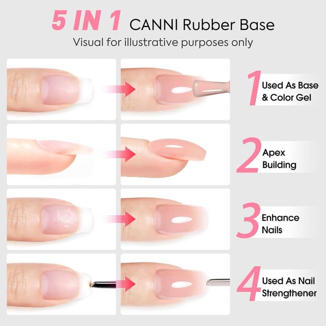 Thumbnail 2 de CANNI Rubber Base Gel 9 ml Set