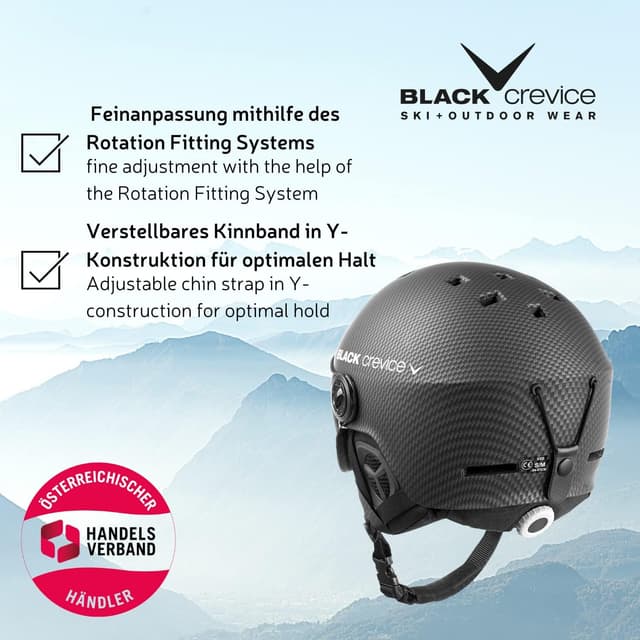 Thumbnail 4 de Black Crevice Gstaad Casco Sci Unisex Adulto