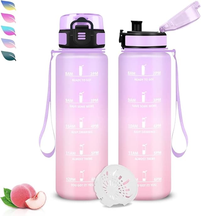 Detalle de Botella Infantil 500ml con Filtro y A prueba de fugas 🚰