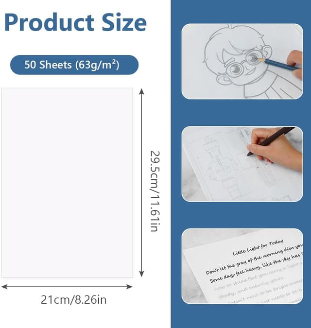 Thumbnail 1 de APXEL 50 Sheets Tracing Paper