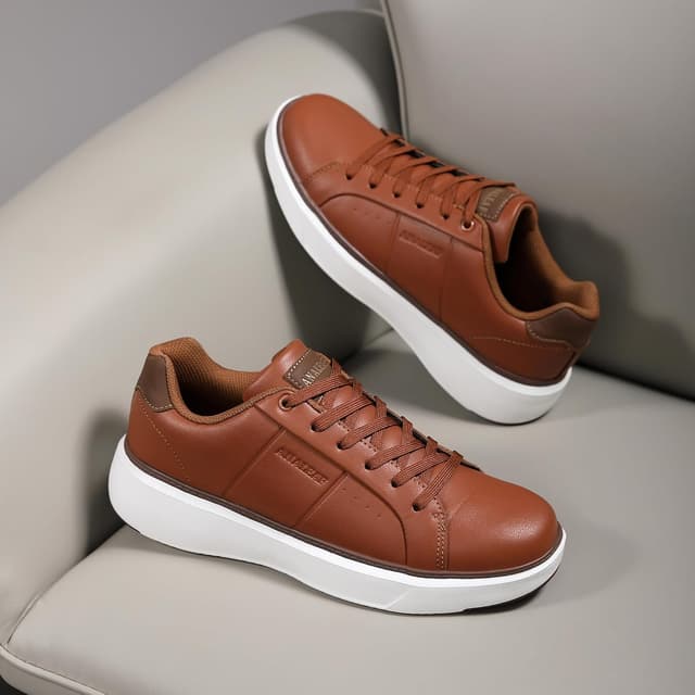 Detalle de ANALEAF men’s fashion trainers casual sneakers – lightweight business-friendly shoes