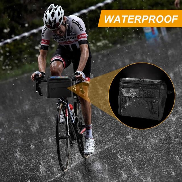 Thumbnail 6 de Flintronic sacoche de guidon vélo étanche grande capacité avec support téléphone (avant, route et VAE)