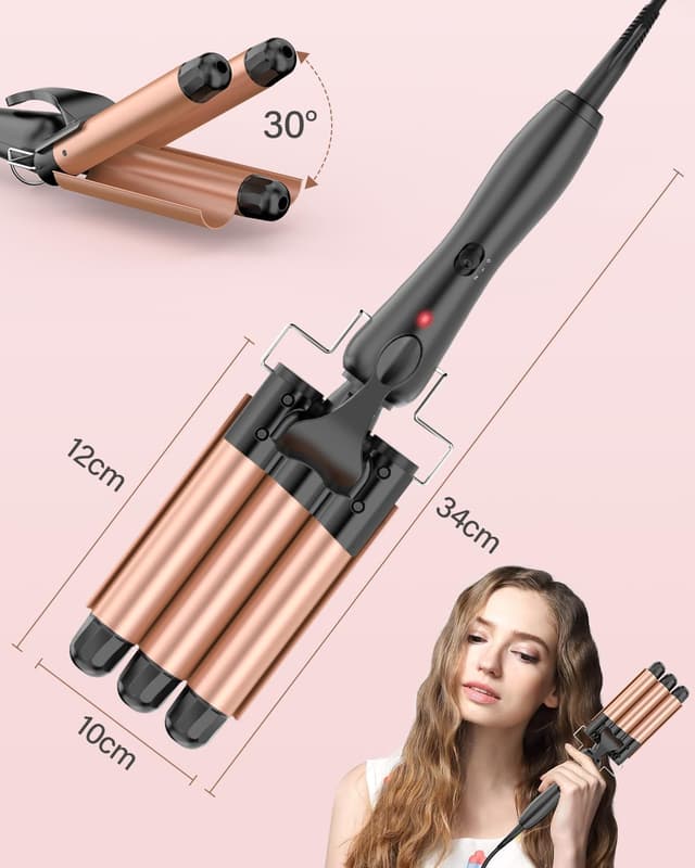 Thumbnail 5 de BESTOPE RAY 25mm 3‑Barrel Hair Waver