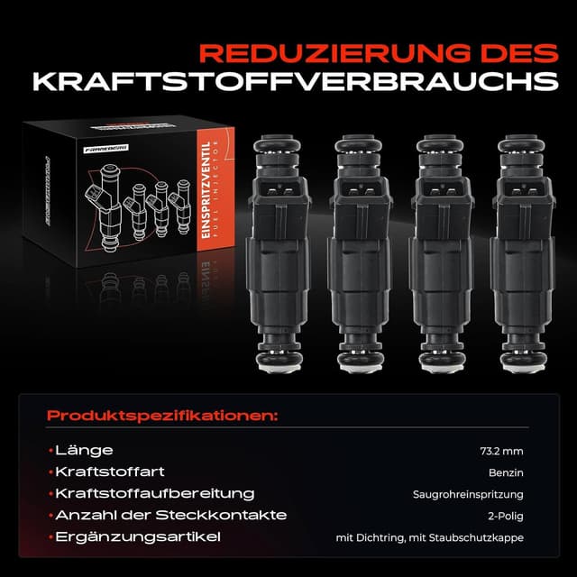 Detalle 2 de Frankberg Einspritzventil 4x, 72,7 mm