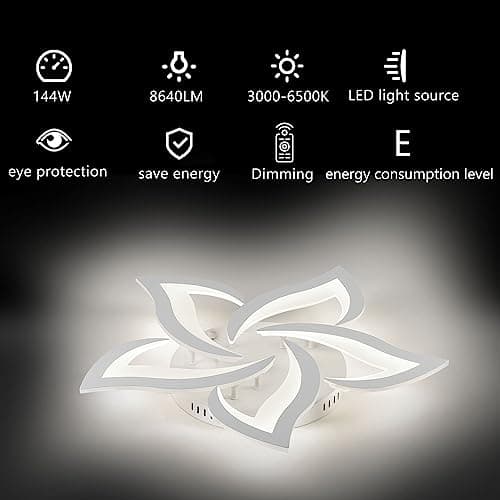 Thumbnail 3 de Plafoniera LED 40 W stile moderno dimmerabile con telecomando