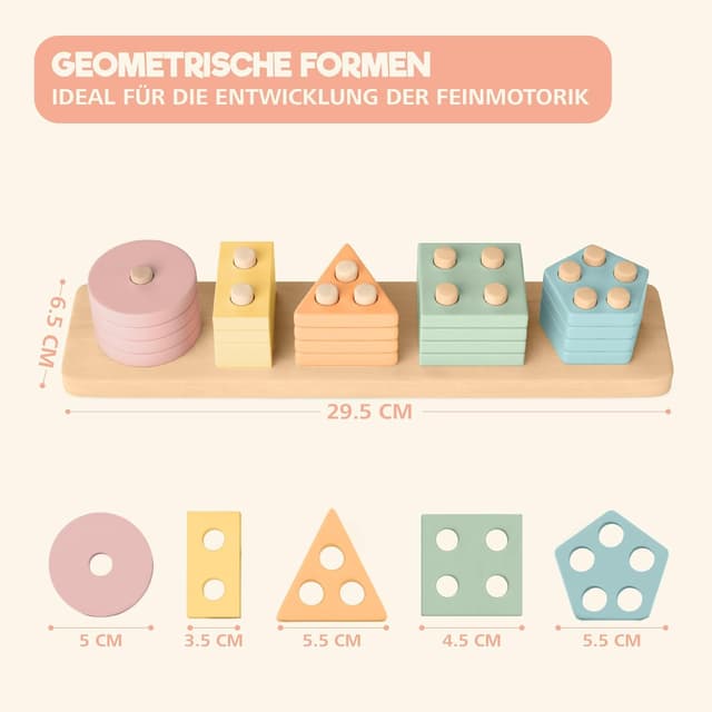 Thumbnail 4 de Sweety Fox Montessori Holzlernspielzeug für 1‑Jährige