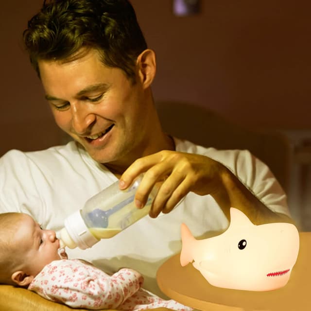 Detalle de ZKLiLi Shark Night Light for Kid 1200 mAh 🦈