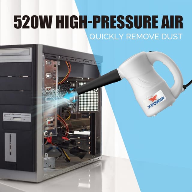 Thumbnail 2 de XPOWER A-2S Spazzola ad Aria Elettrica 90 CFM