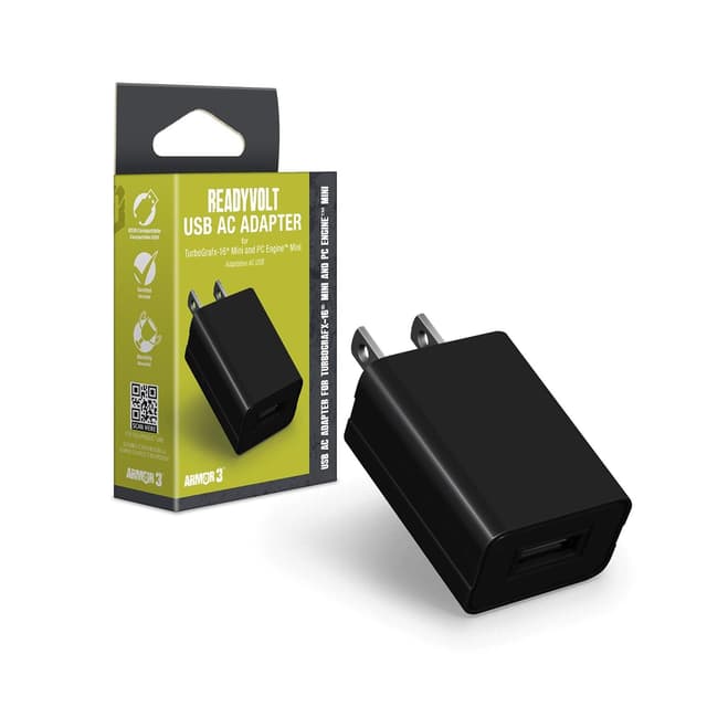 Detalle de Armor3 ReadyVolt USB AC Adapter for Turbografx-16 Mini and PC Engine Mini