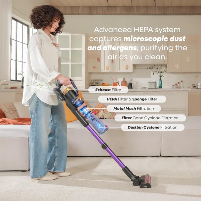 Thumbnail 6 de UNINELL HOME UV2 cordless vacuum 48KPa