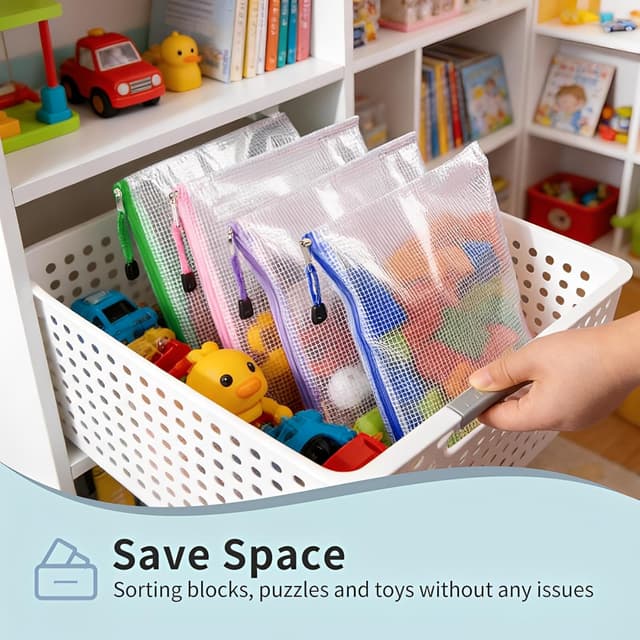 Detalle 2 de Plastic Wallets A4 Zipped Wallets 33.5 x 24cm