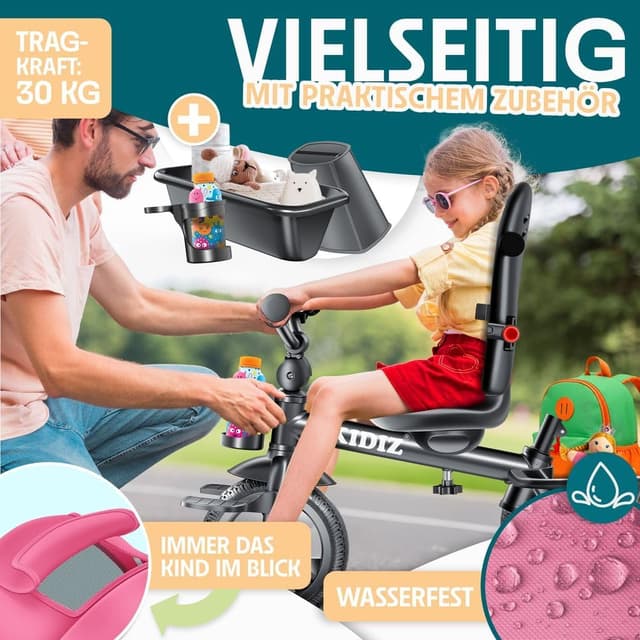 Thumbnail 4 de KIDIZ Dreirad 6in1 Kinderdreirad ab 9 Monaten