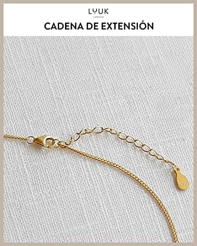 Thumbnail 6 de LUUK LIFESTYLE collar de acero inoxidable con colgante diente de león, chapita flor y tarjeta HAPPINESS (50 cm)