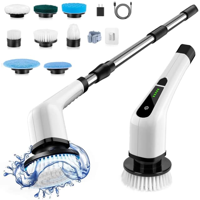 Imagen de Bomves Electric Spin Scrubber 90 mins cordless cleaning brush 🧽 en OfertitasTOP