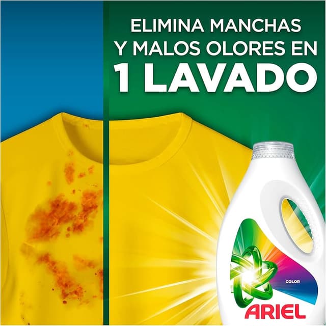 Detalle de Ariel Líquido Color 4x40 lavados