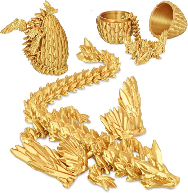 Detalle de Winged Dragon Inside Surprise Egg 3D printed toy 🐉