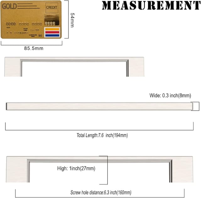 Detalle 1 de Maniglie cucina Amerdeco 10 pezzi