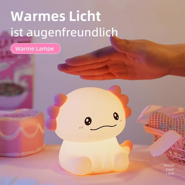 Detalle 2 de JVURICE Axolotl Nachtlicht 1200mAh