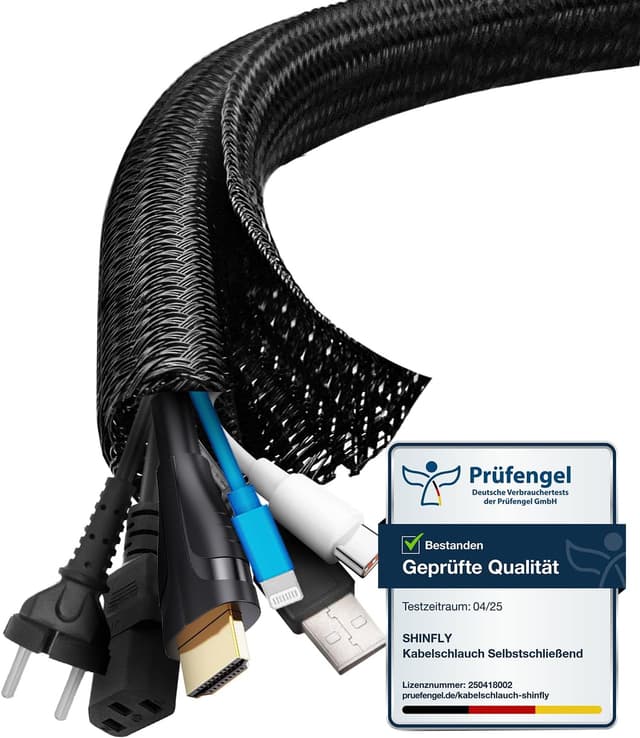 Detalle de shinfly Kabelschlauch 13 mm 10 m Selbstschließend