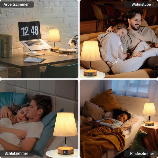 Thumbnail 4 de HSLighting Nachttischlampe Touch Dimmbar 2 Stück