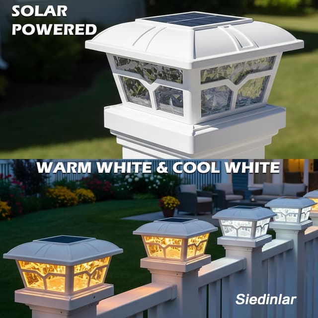 Thumbnail 2 de SIEDiNLAR Solar Post Cap Lights 4 Pack