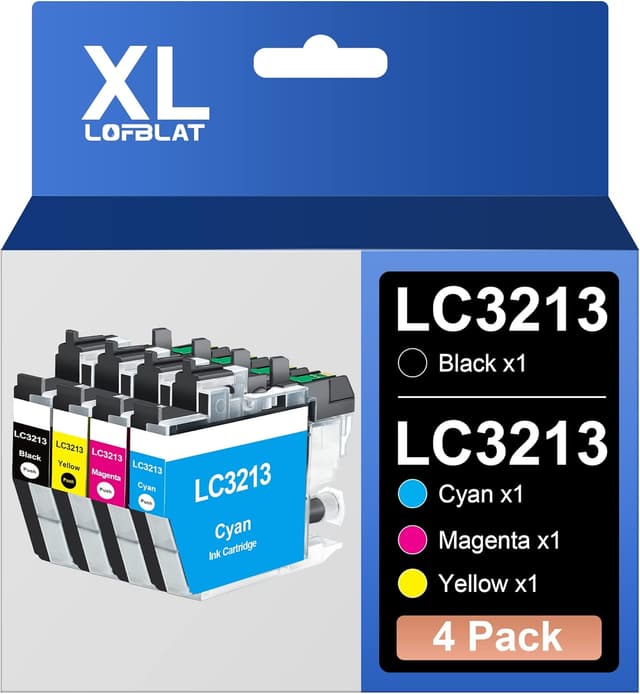 Detalle de LOFBLAT LC3213 / LC-3213 Druckerpatronen kompatibel (4er-Set) für Brother